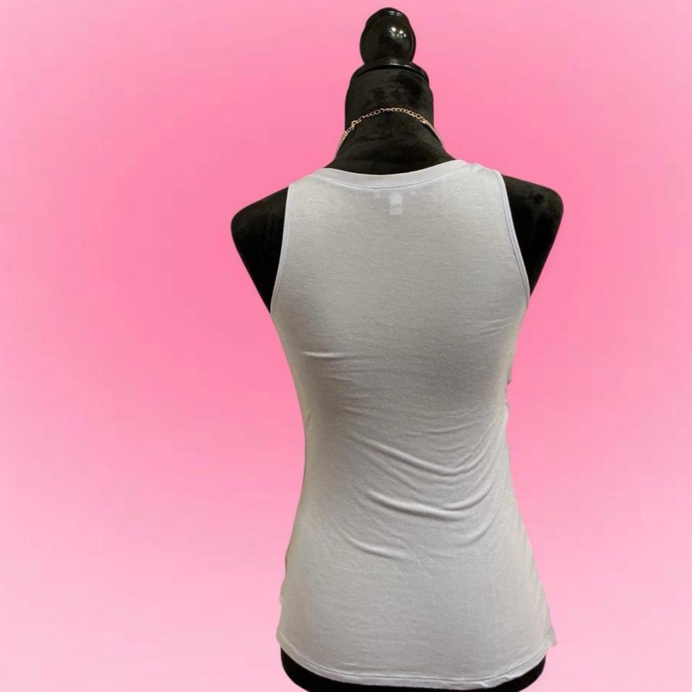 🩵Express Light Blue Sequins Embroidered Tank Top - Picture 5 of 5